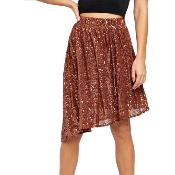 Free People Sequin Skirt Size S - Picture 1 of 6